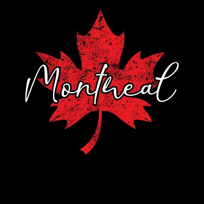 Montreal Canada Red White Cloverleaf