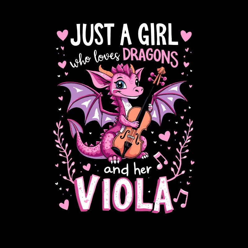 Bratsche Viola Drache Dragons Bratschist Love