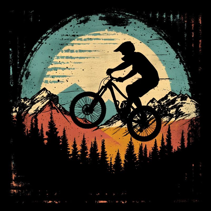 Radfahrer Retro