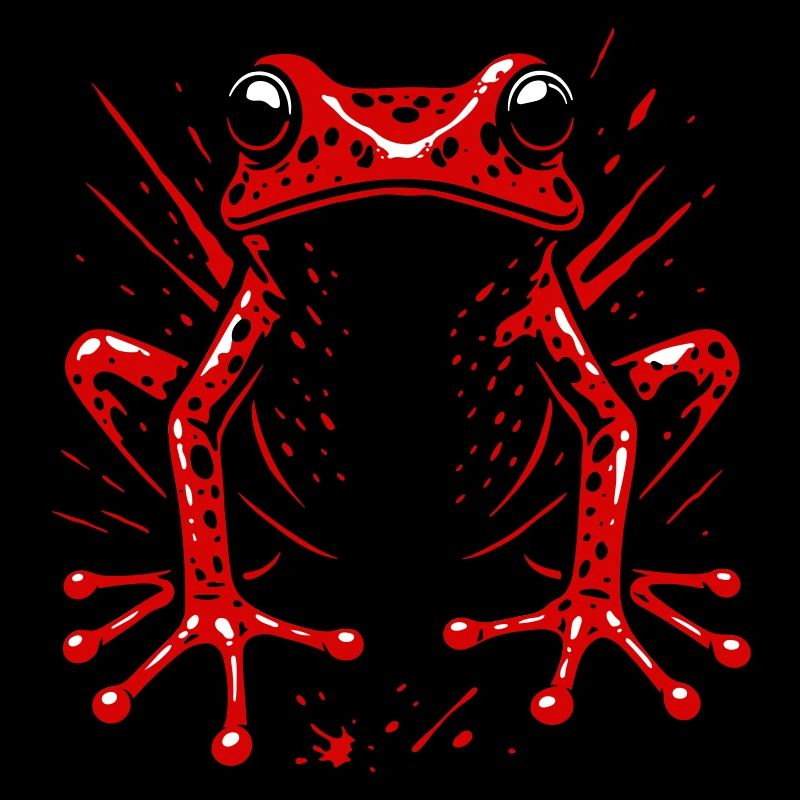Frosch Erdbeerfrosch Roter Pfeilgiftfrosch