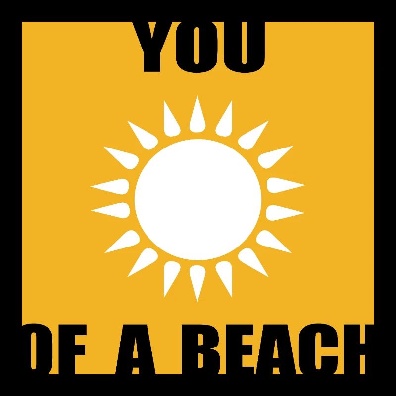 Vous soleil d’une plage - soleil jaune