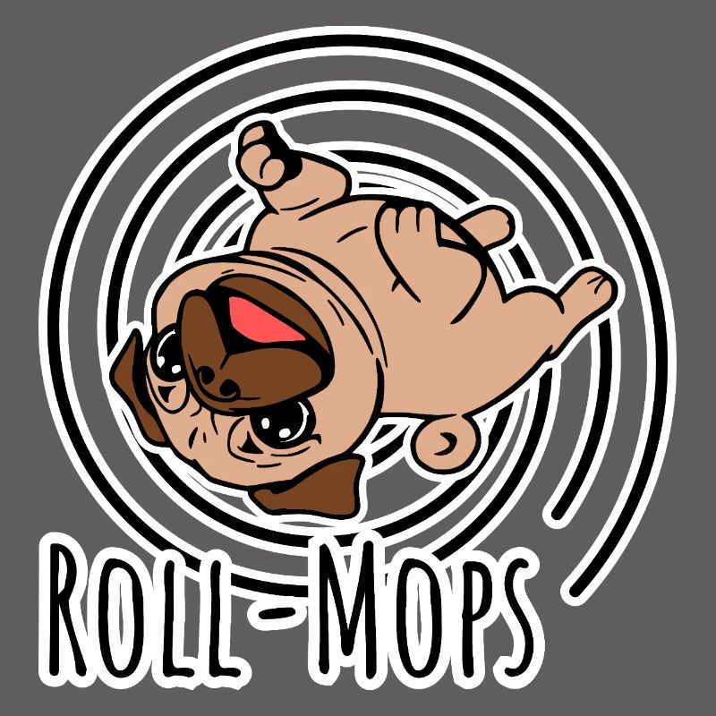 Rollender Mops - Ein Roll-Mops