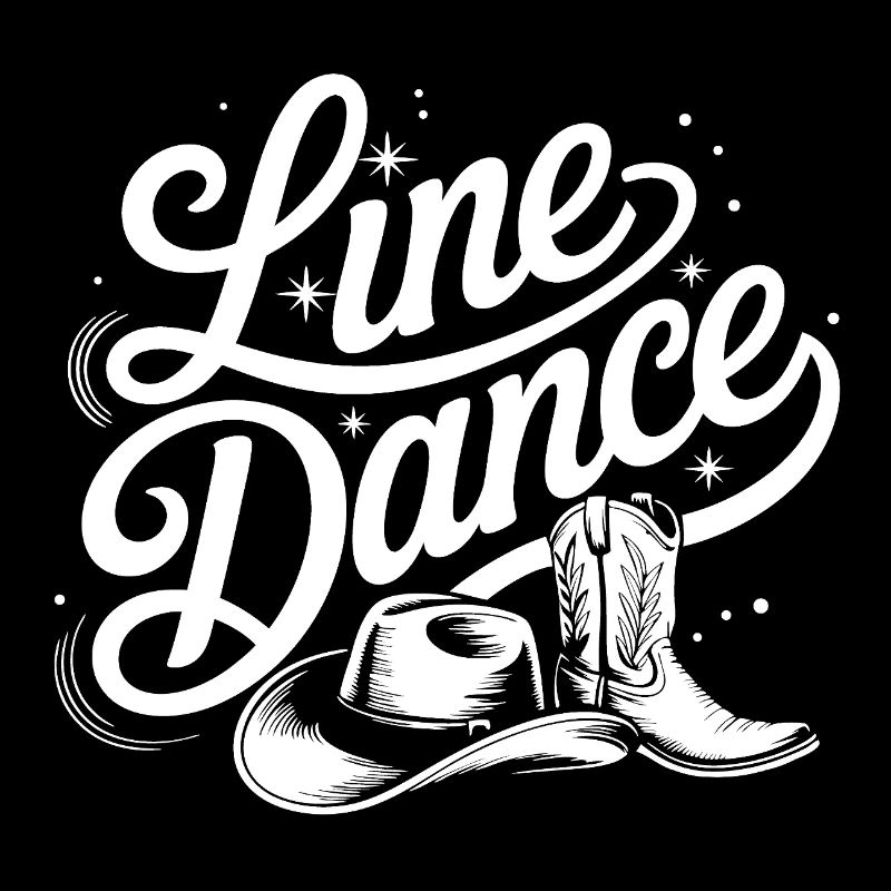 Line Dance Stiefel Illustration
