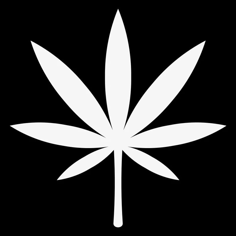 Cannabis / Marijuana / Feuille de chanvre (blanc)