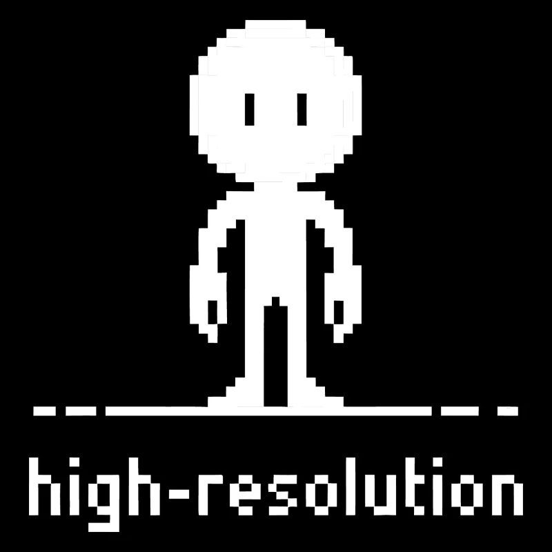 Pixel Art High Resolution Funny Irony Design