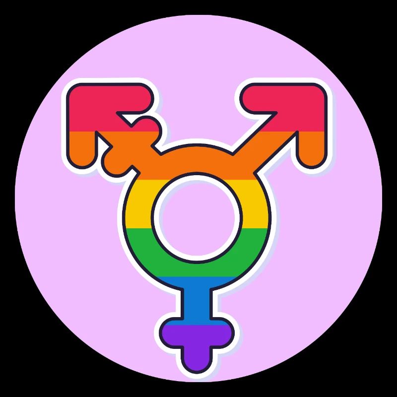 Transgender Pride Rainbow Symbol