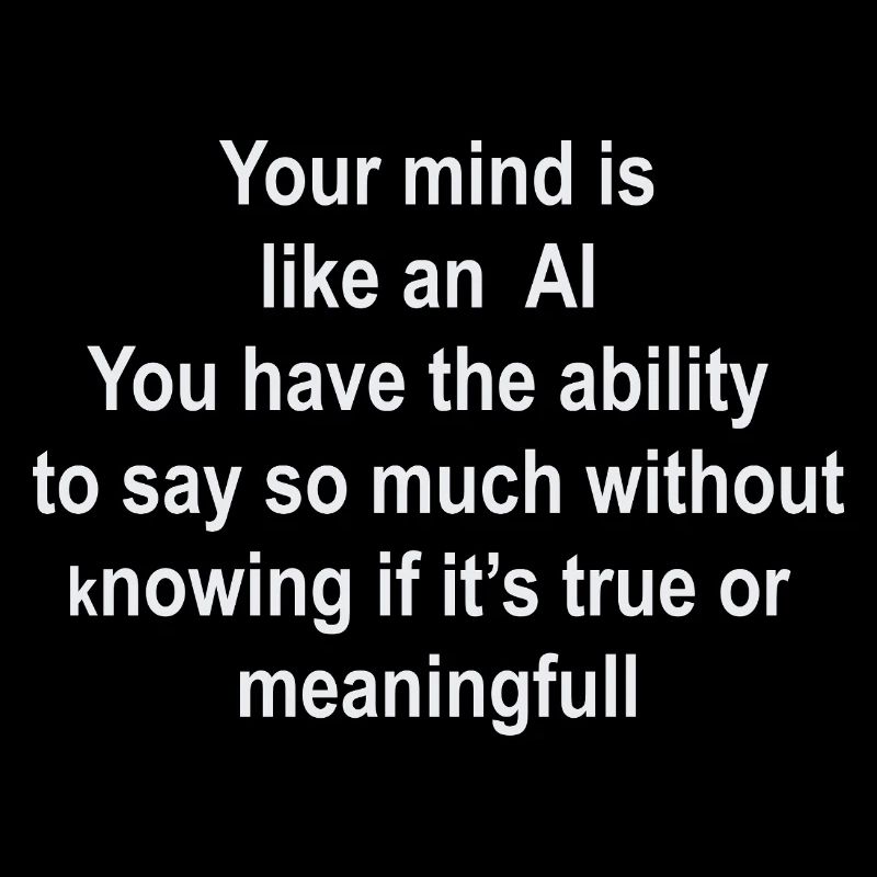 Brain as AI: Words without Value