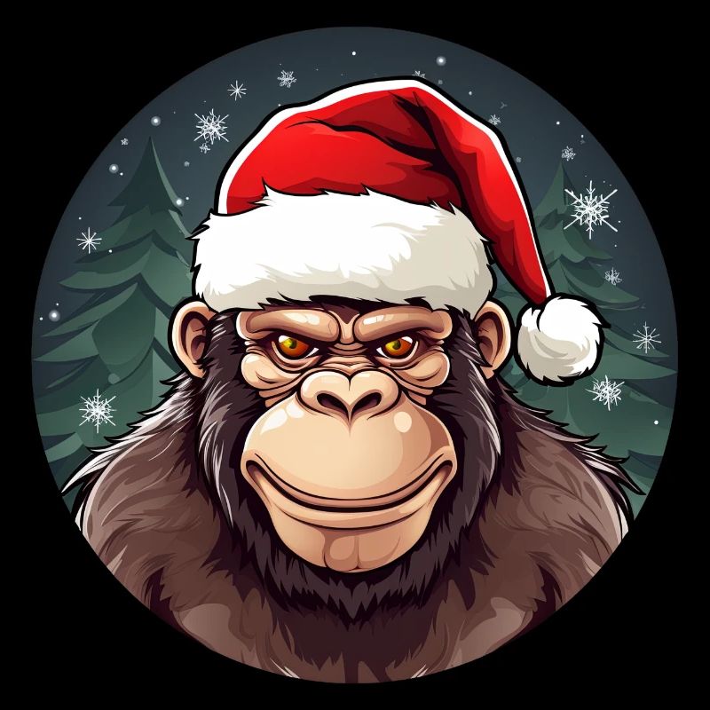 Affe Weihnachten