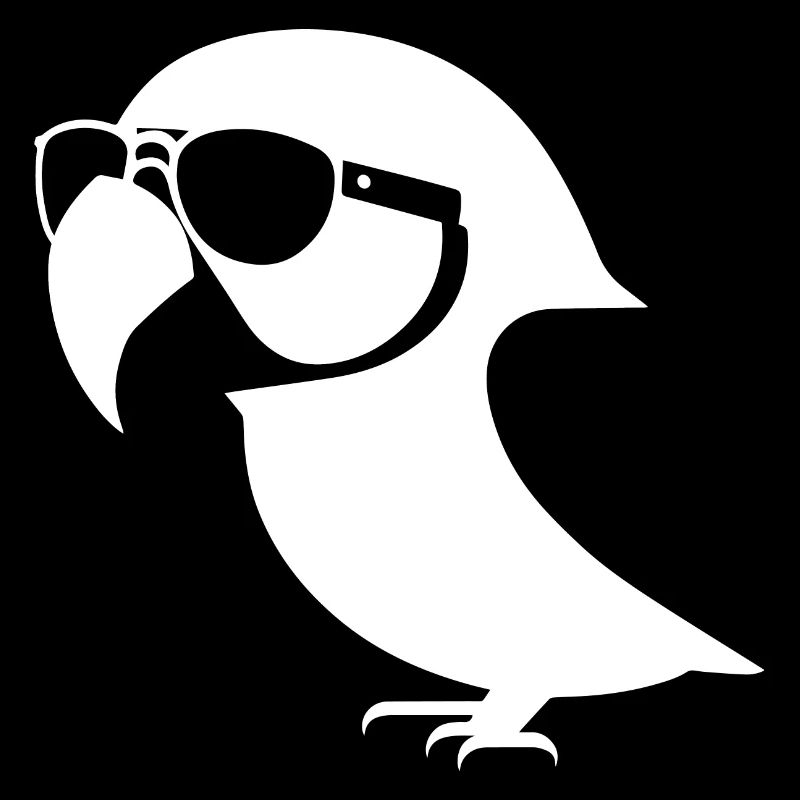 Lustiger Vogel mit Sonnenbrille Cool Bourke's Parak