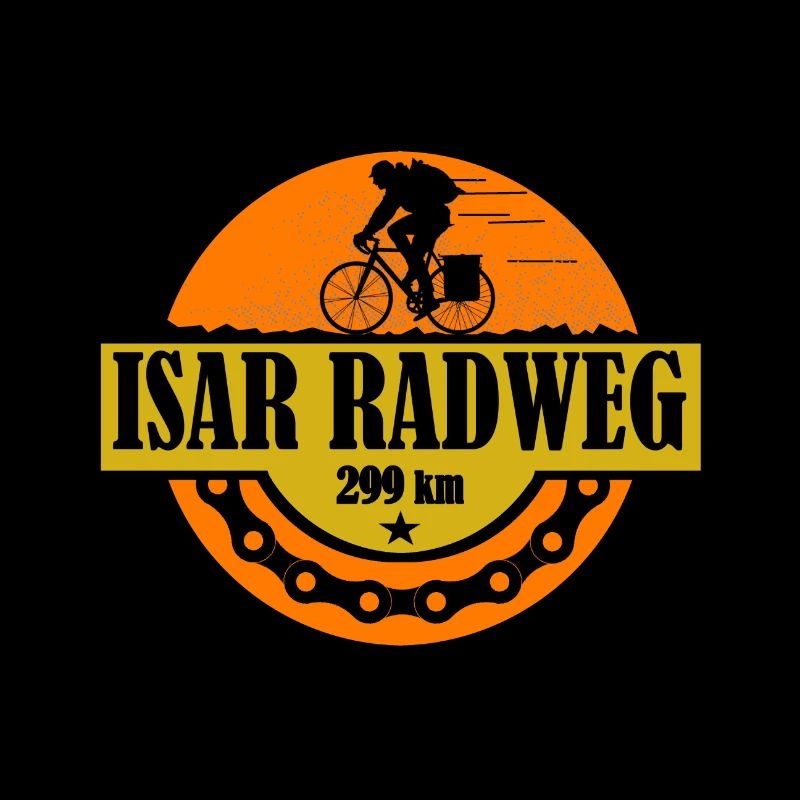 Isar Radweg Sticker