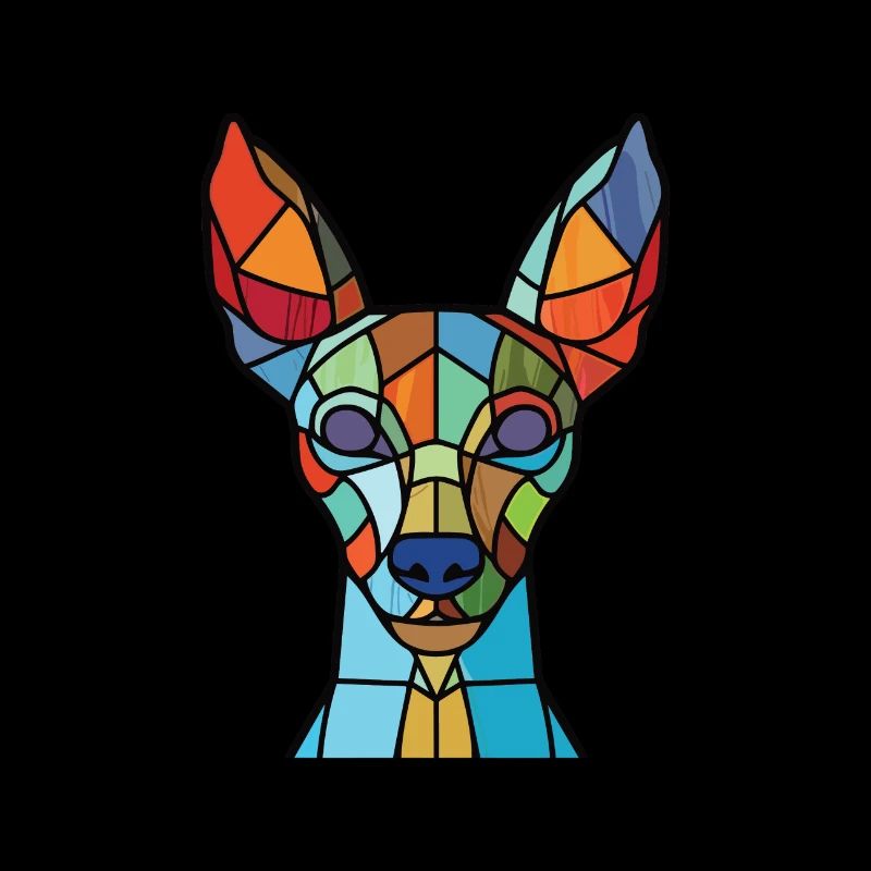 Illustration à l’aquarelle de race de chien nu mexicain