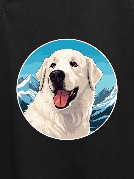Ungarsk Kuvasz hunderace tegneserie Kawaii Watercol