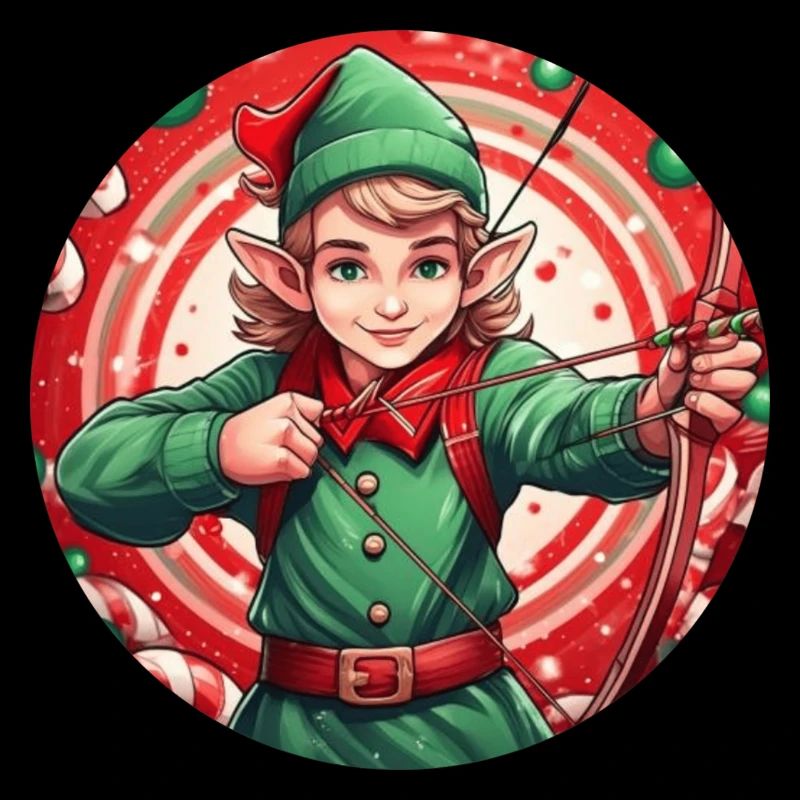 Weihnachtself Bogenschießen