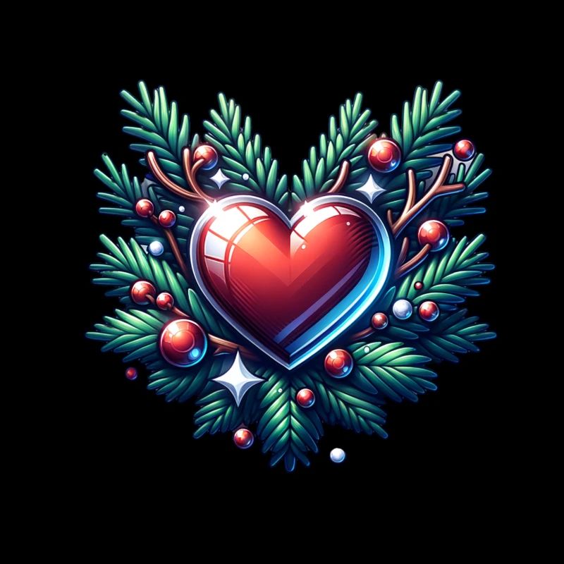 Coeur de Noël Couronne de Noël Avent