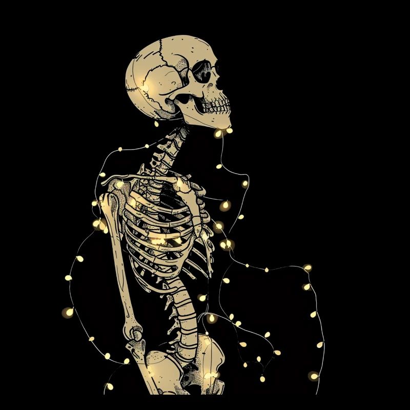 Skelett Lichter Knochen Totenkopf