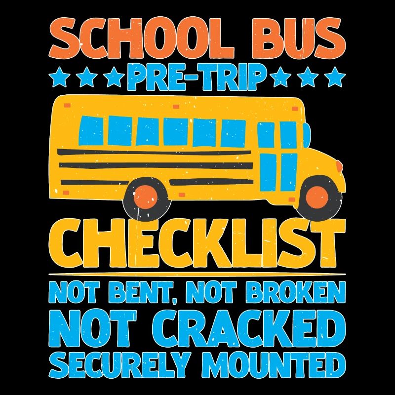 School Bus Pre-trip Checklist, Not Bent, 5
