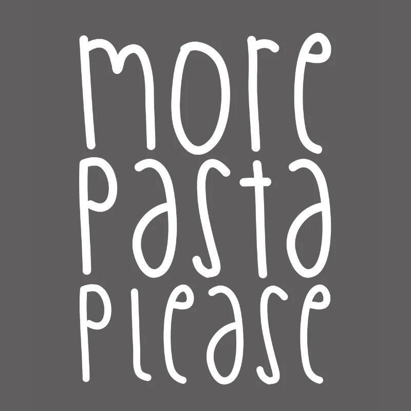 Plus de pâtes s’il vous plaît