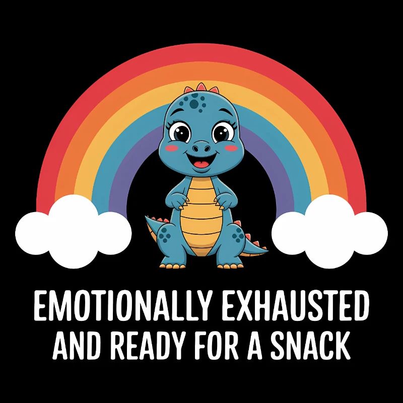 Emotional Dinosaur Rainbow Snack