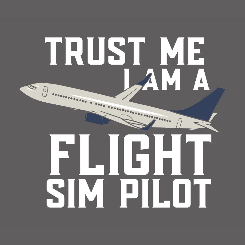 Tust me Je suis un pilote de simulation de vol Flight Simulator