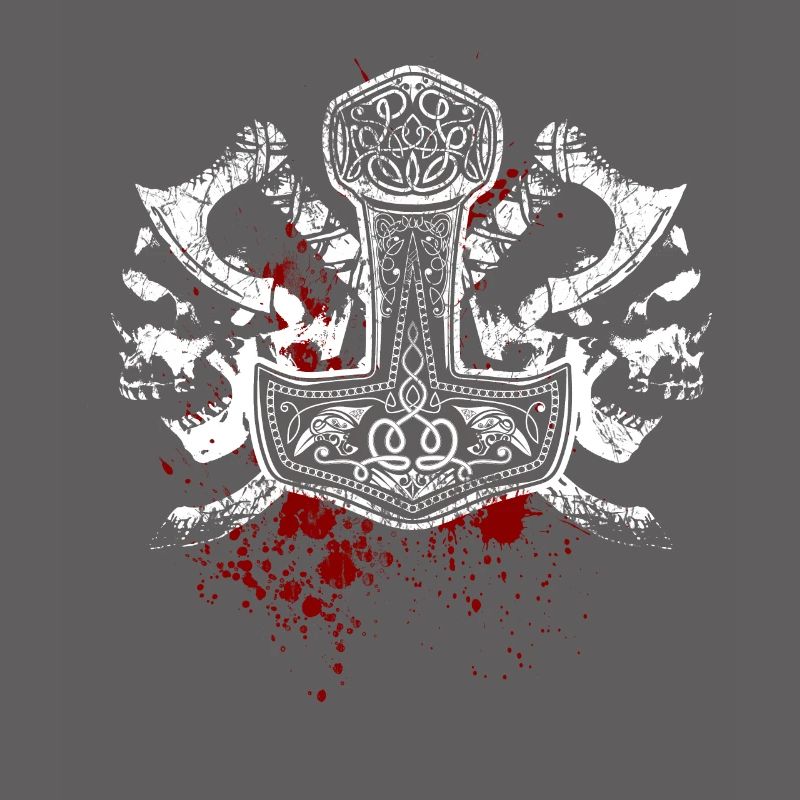 Mjölnir, Marteau de Thor, Crânes, Vikings