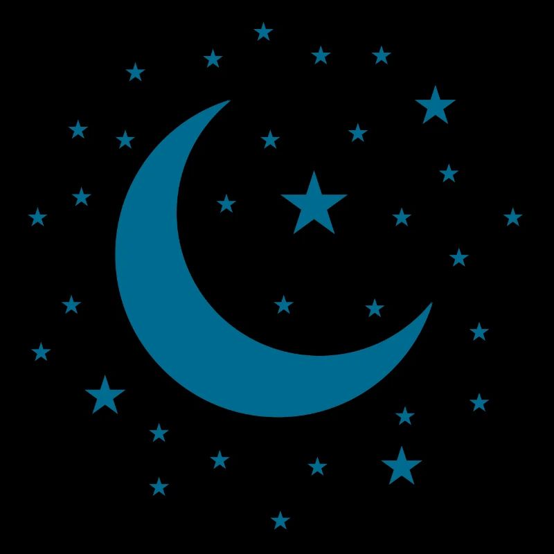 Ciel étoilé - Etoiles et lune