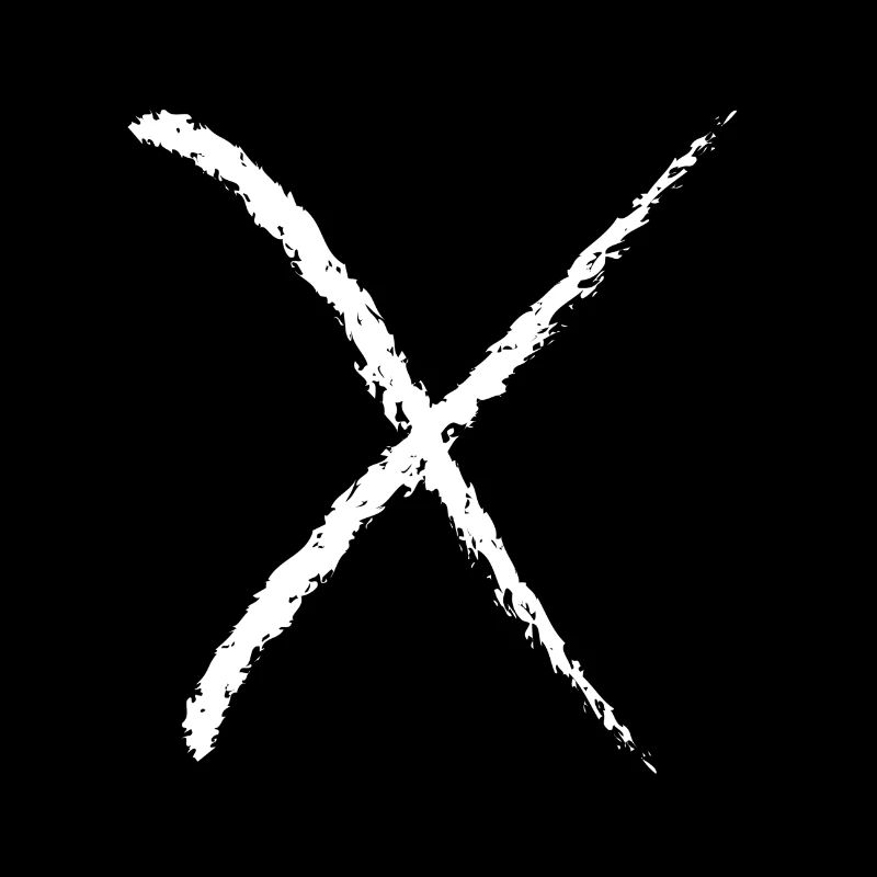 X comme alphabet croix cool