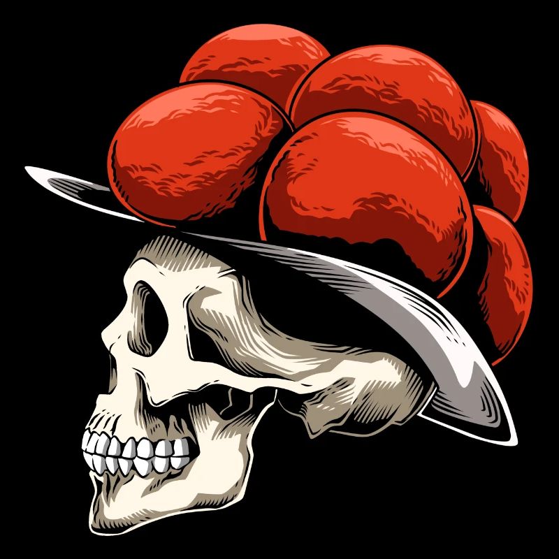 Bollenhut Skull Black Forest for a