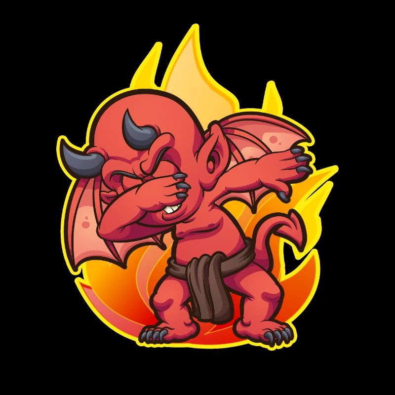 Dabbing Devil Dab Debben Dance Dancing Gift Idea