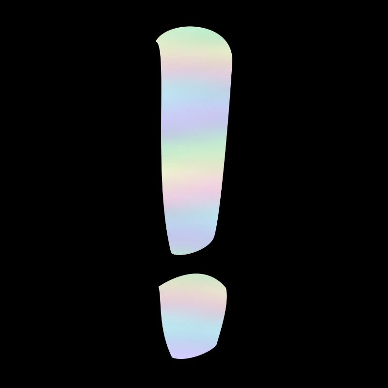 Point d’exclamation holographique