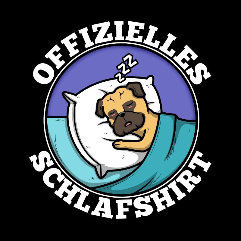 Offizielles schlafshirt Mops