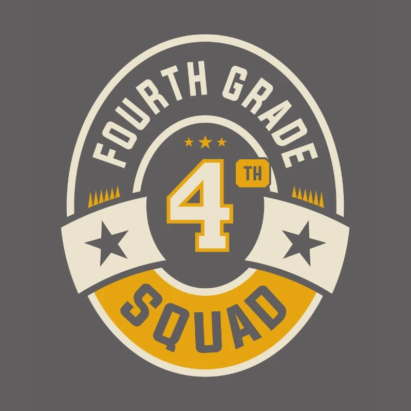 Fourth 4th Grade Squad Team Back To School