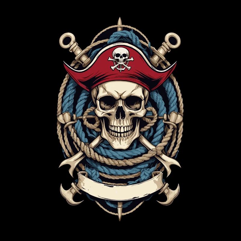 Funny Pirate Outfit Jolly Roger Design