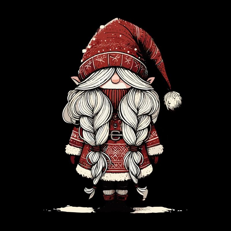 Mignon lutin de Noël dans le style scandinave