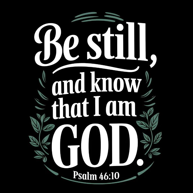 Sei still und wisse, dass ich Gott bin - Psalm 46:10
