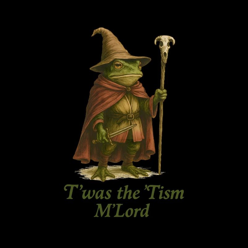 Fantasy Frog Autism Humor Design