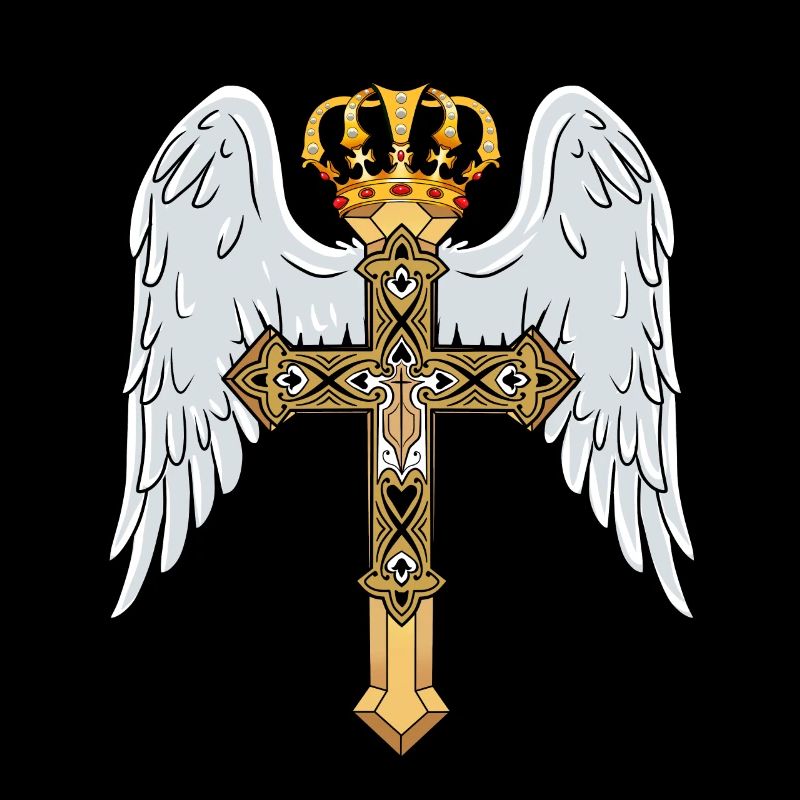Croix céleste avec couronne