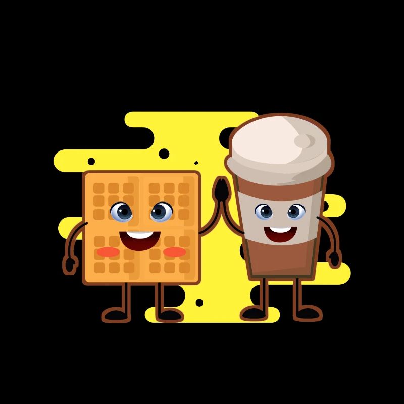 Waffel Kaffee Lecker Essen Trinken Süß