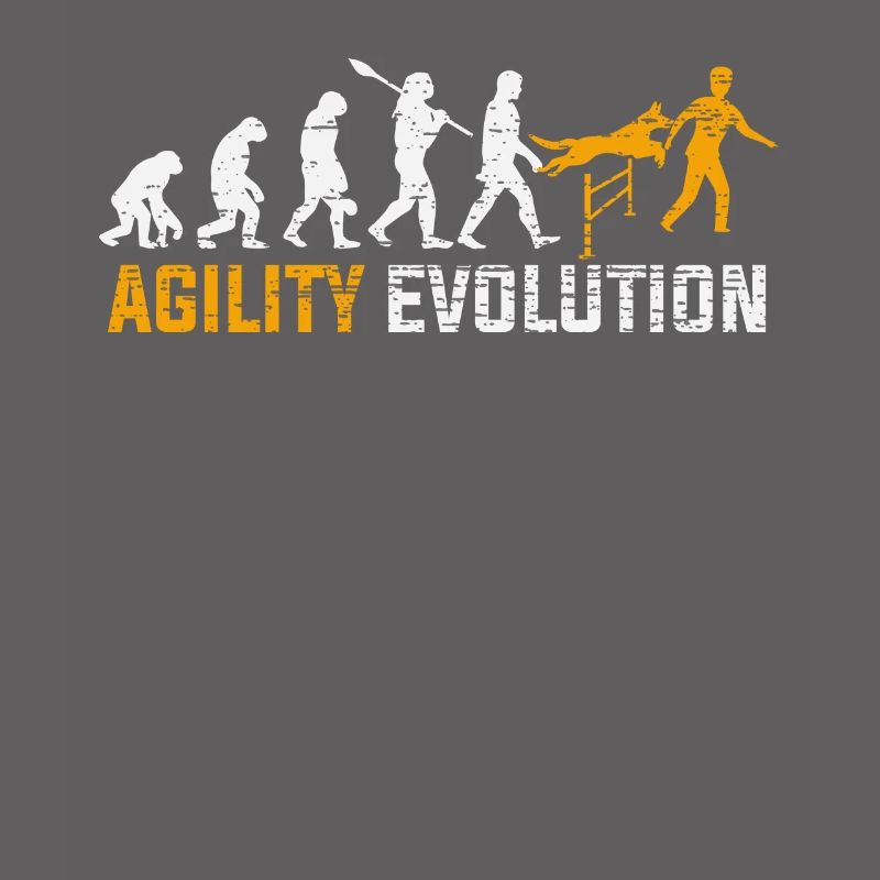 Agility Hund Sport Evolution Geschenk