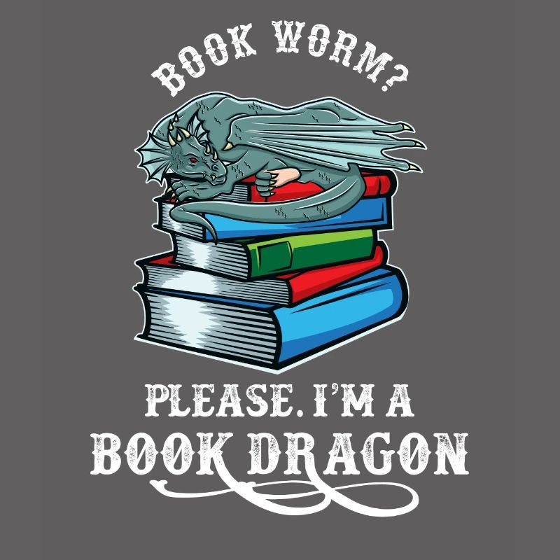 Bücherwurm? Bitte ich bin ein Bücherdrache Drachen
