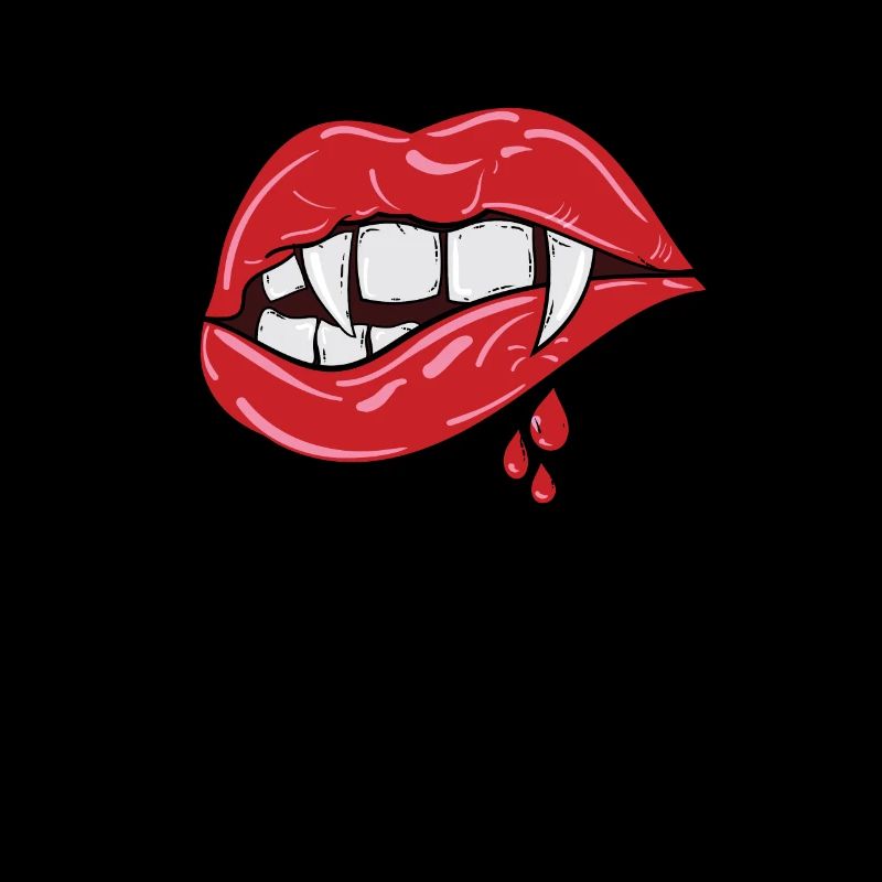 Bite My Lip - Graphique Sexy Lèvres Vampire