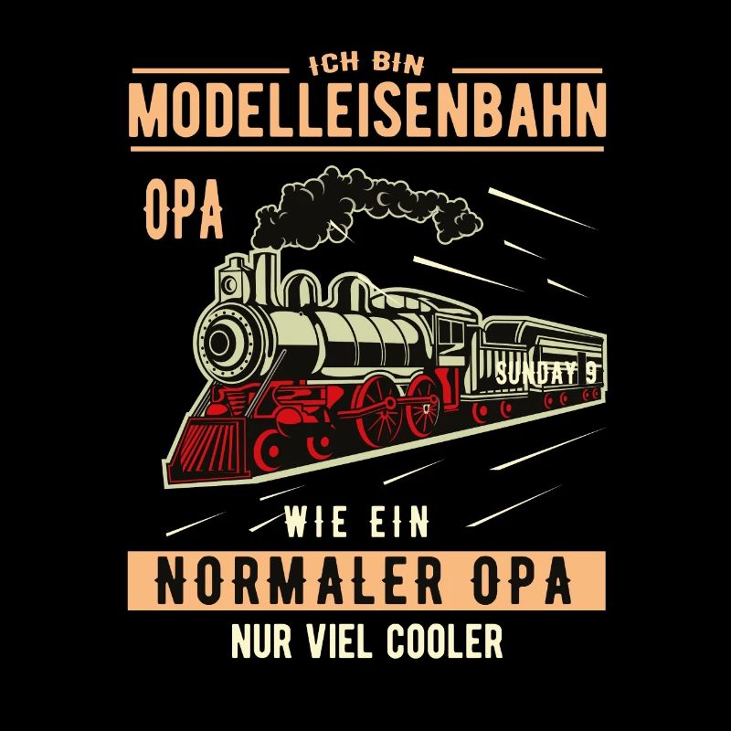 Modelleisenbahn Modellbahn Opa Großvater Geschenk