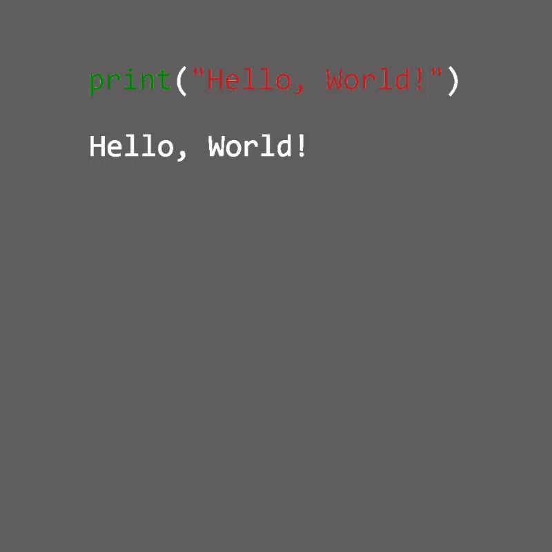 Hello World funny gift python programmer