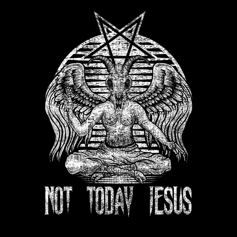 Pas aujourd'hui Jésus Baphomet Antéchrist occulte gothique