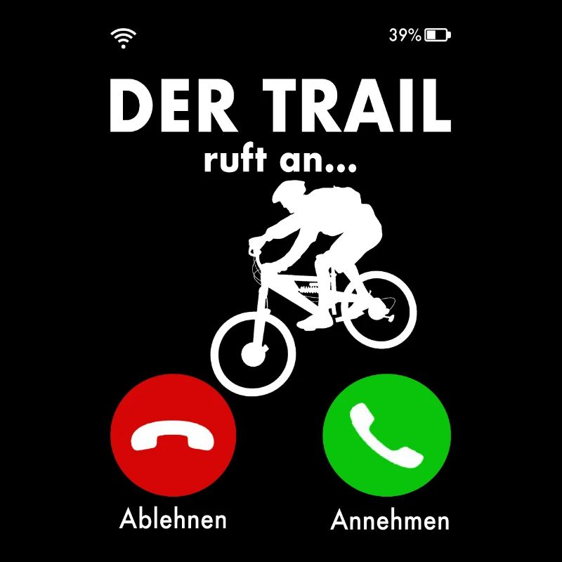 Downhill Mountainbiker Trail Spruch Geschenk