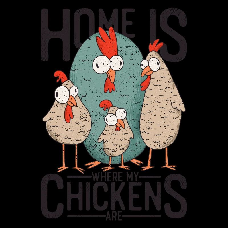 Poulets / Poulet - C'est à la maison que sont mes poulets.