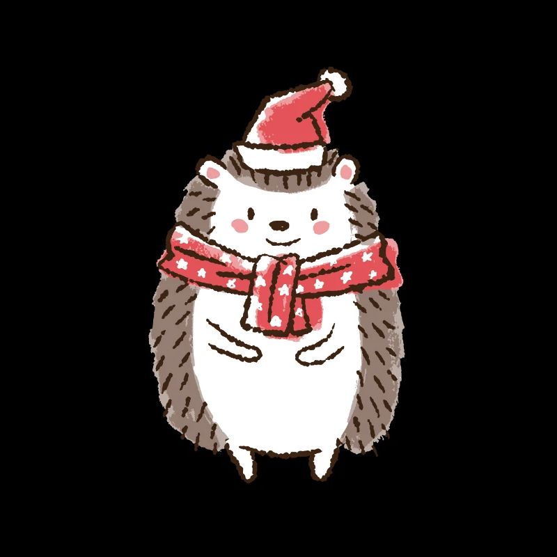Weihnachten Igel Weihnachtsmütze Weihnachtsmann