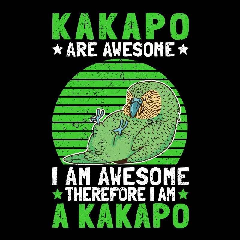 Ich bin ein Kakapo Vogel Neuseeland Papagei