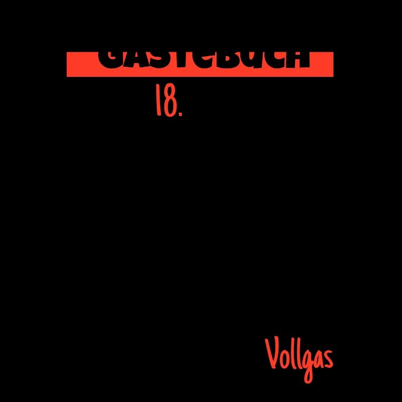 18. Geburtstag Gästebuch