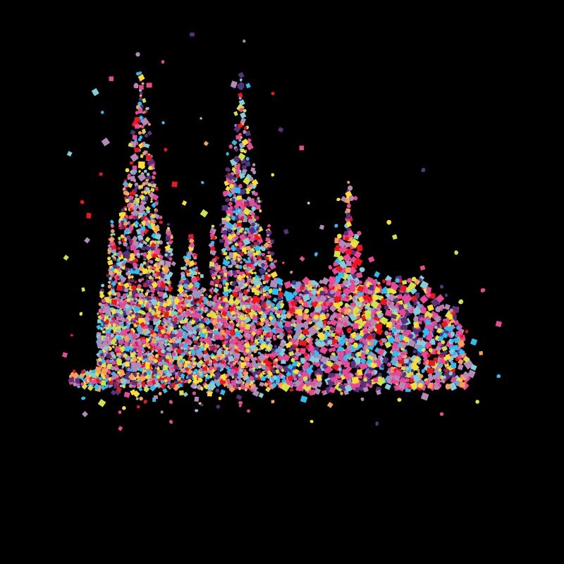 Cathédrale de Cologne Carnaval Carnaval Confetti Cadeau