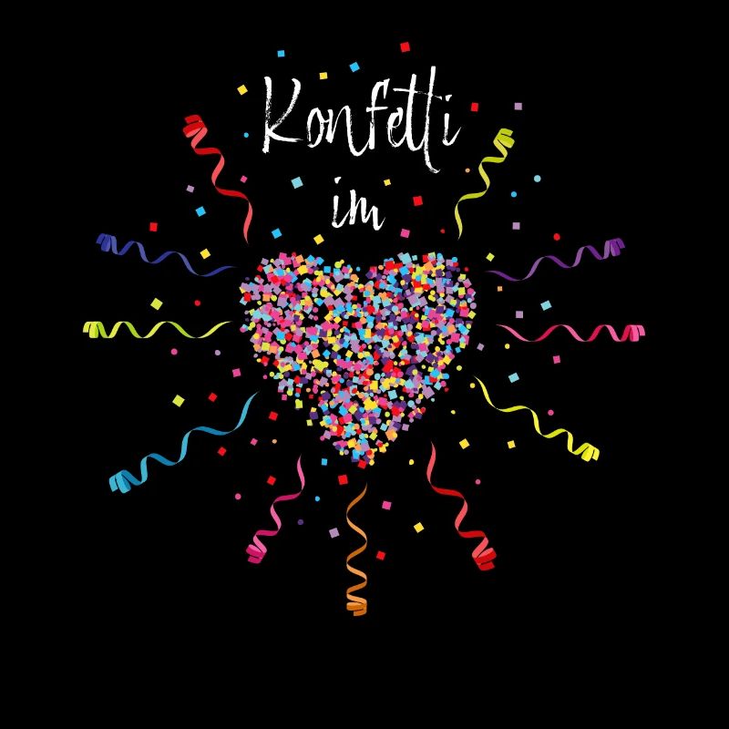 Konfetti im Herzen Karneval Kostüm